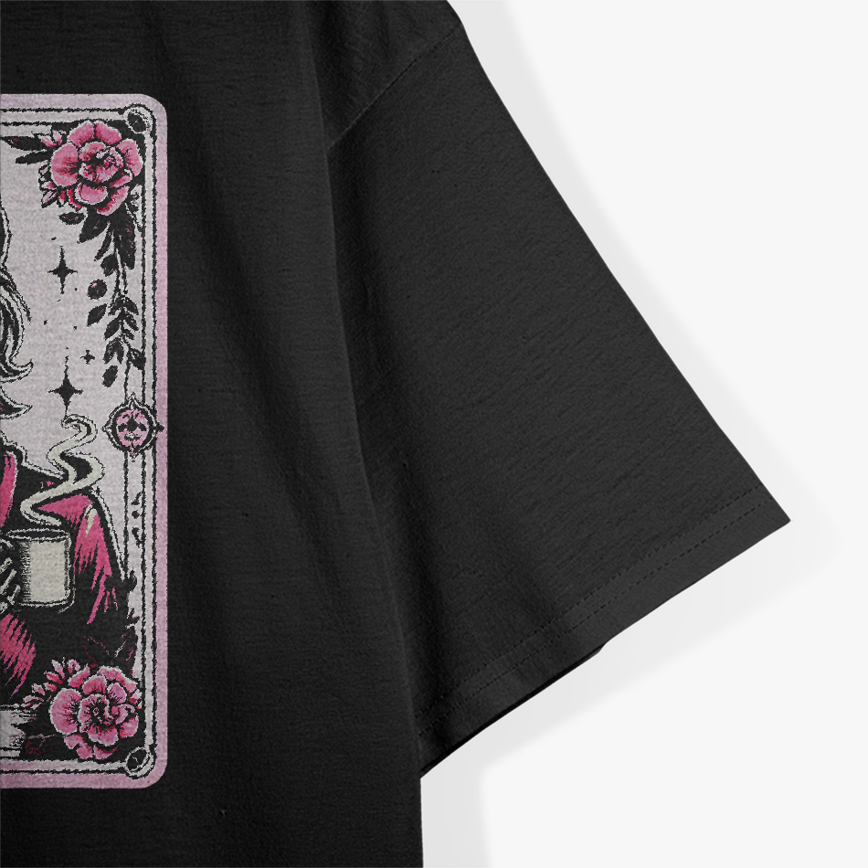 The Mom Tarot Card Skeleton Mama Coffee Happy Mother's Day T-Shirt