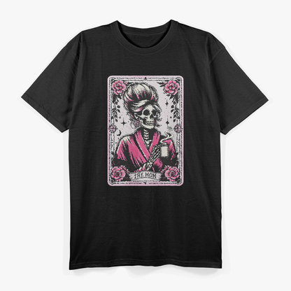 The Mom Tarot Card Skeleton Mama Coffee Happy Mother's Day T-Shirt