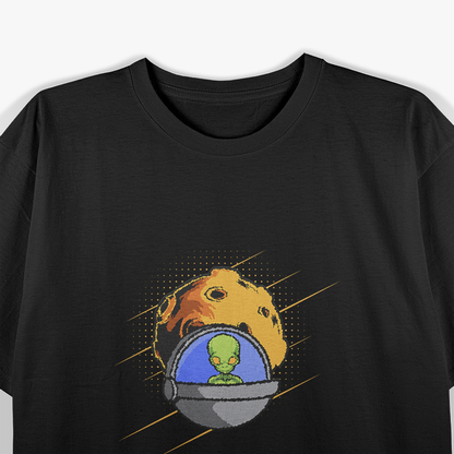 Alien and Mars Space UFO Extraterrestrial Sci-Fi Graphic T-Shirt