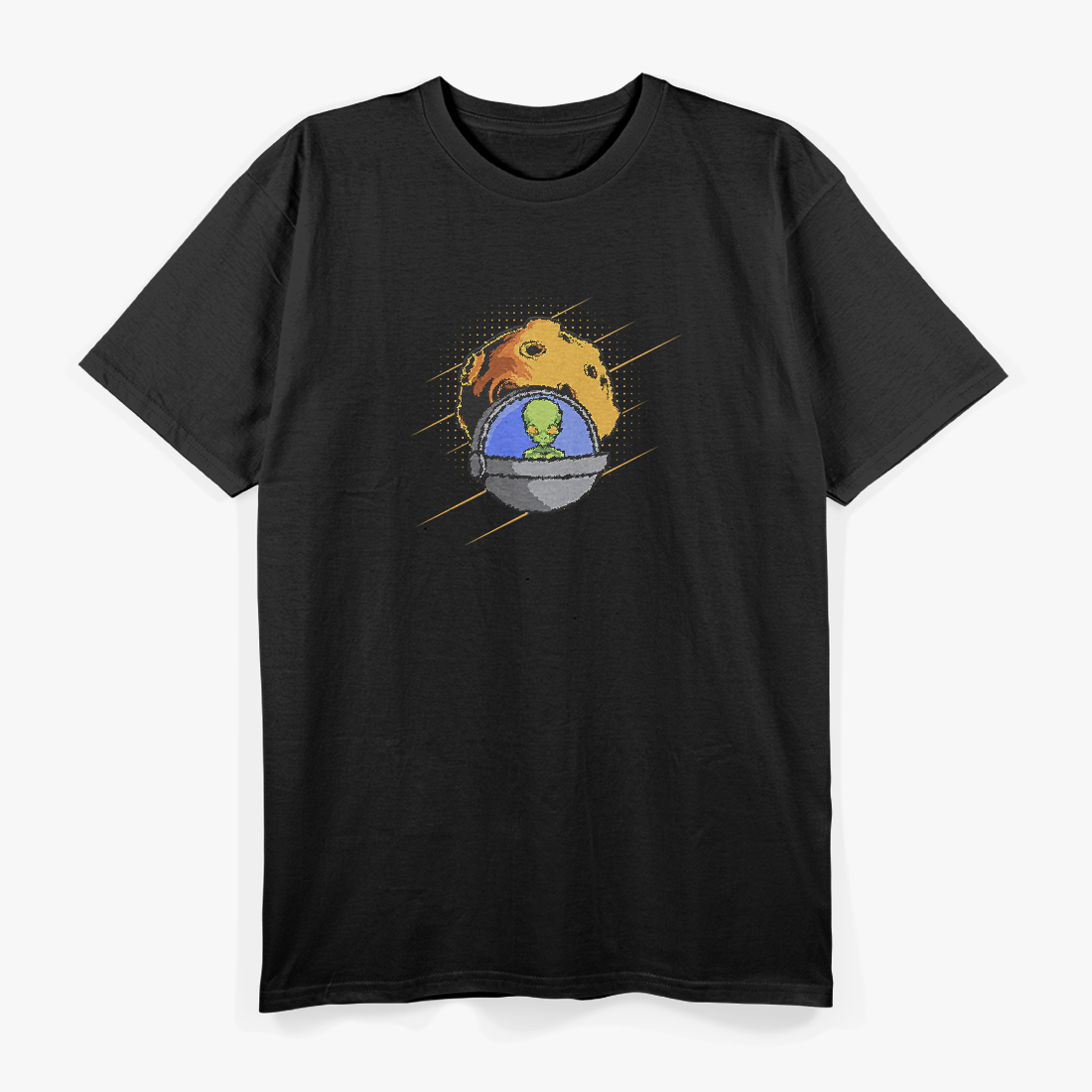 Alien and Mars Space UFO Extraterrestrial Sci-Fi Graphic T-Shirt