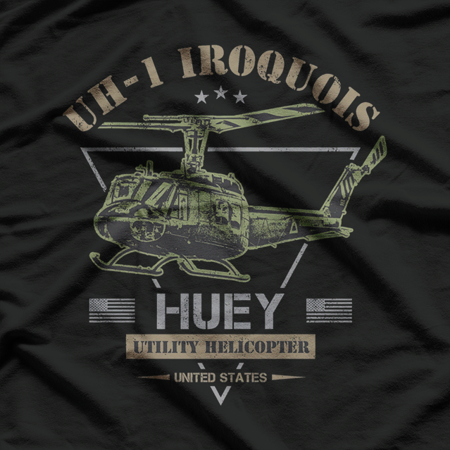 UH-1 Iroquois Huey: Iconic Military Helicopter T-Shirt
