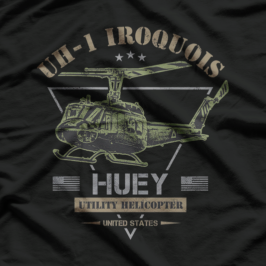 UH-1 Iroquois Huey: Iconic Military Helicopter T-Shirt