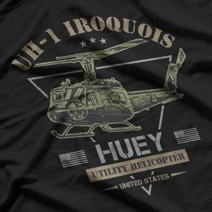 UH-1 Iroquois Huey: Iconic Military Helicopter T-Shirt