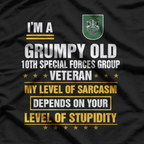 10th Special Forces Group Veteran: Elite Military Pride T-Shirt