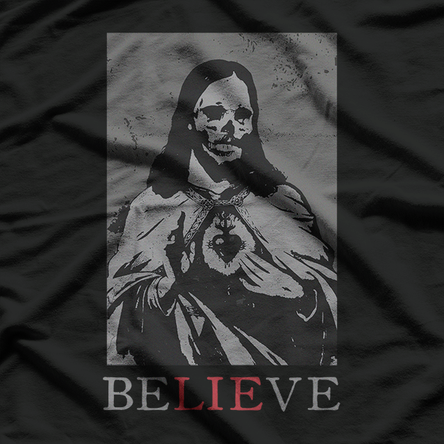 Occult Satan Jesus Lie Antichrist Atheist Hell Devil Gothic Punk T-Shirt