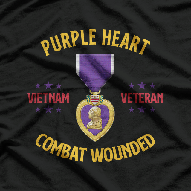 Purple Heart Vietnam Veteran: Honor & Sacrifice T-Shirt