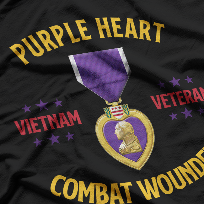 Purple Heart Vietnam Veteran: Honor & Sacrifice T-Shirt