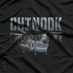 USA Military Warbird Chinook Helicopter Pilot Aviation T-Shirt