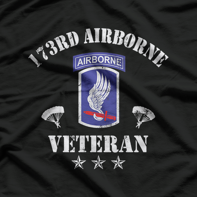 173rd Airborne Brigade Veteran: Sky Soldiers Pride T-Shirt