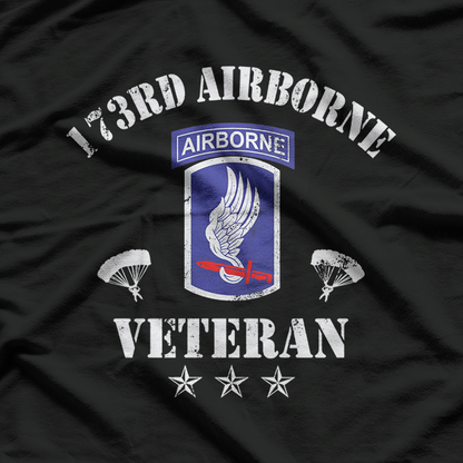 173rd Airborne Brigade Veteran: Sky Soldiers Pride T-Shirt