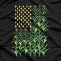 Corn Farmer – American Flag Crop Farming Agriculture Pride T-Shirt
