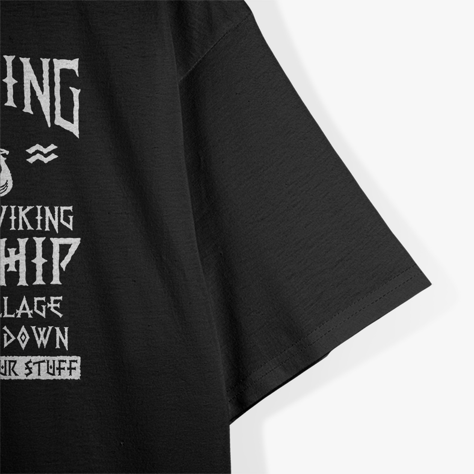 Funny Viking Training – Nordic Norse Longship Humor T-Shirt