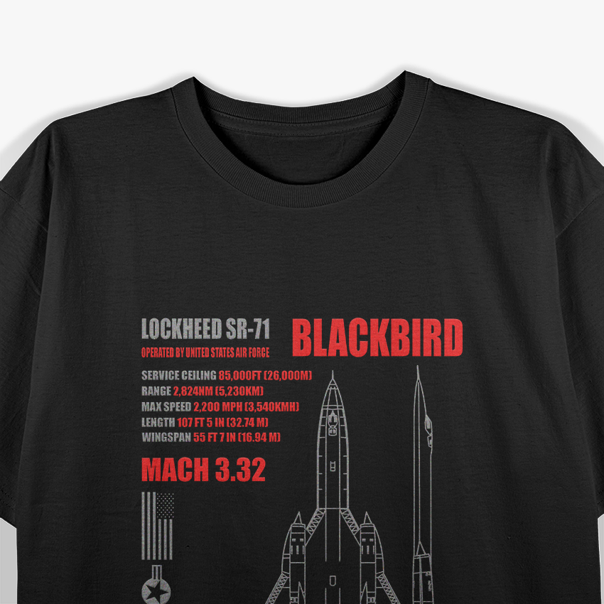 Lockheed SR-71 Blackbird: The Legendary Spy Plane T-Shirt