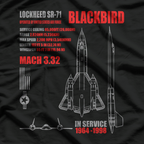 Lockheed SR-71 Blackbird: The Legendary Spy Plane T-Shirt