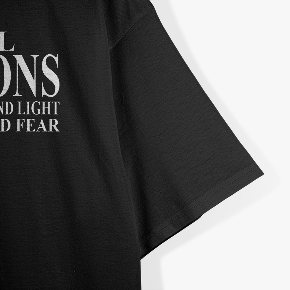 Real Masons Spread Love & Light Freemason Masonic Symbol T-Shirt