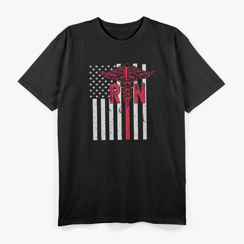 Registered Nurse RN – USA Flag Medical Healthcare Worker T-Shirt
