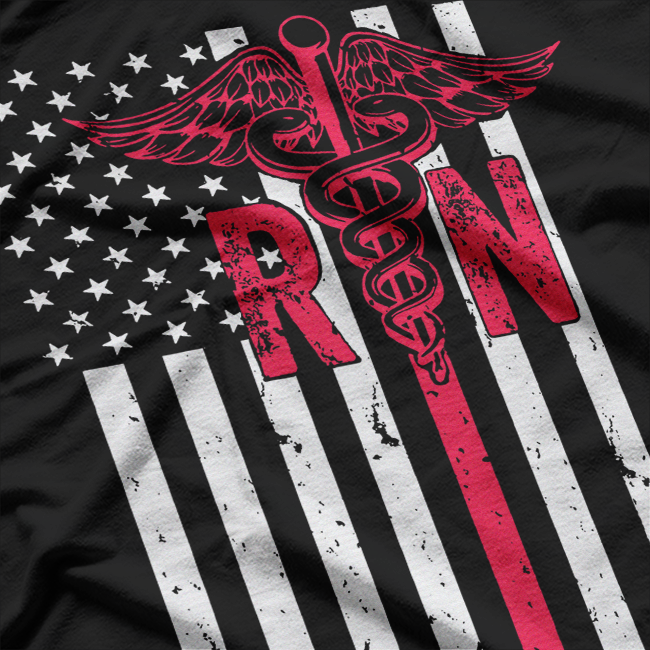 Registered Nurse RN – USA Flag Medical Healthcare Worker T-Shirt
