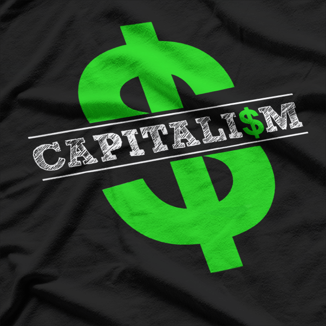 Capitalist Conservative Investor Dollar Money Stocks T-Shirt