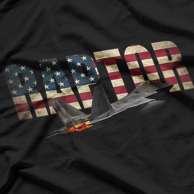 Fighter Plane Raptor F-22 Aviation T-Shirt
