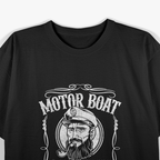 Motor Boat Captain Funny Boating Motorboating Lake Life T-Shirt