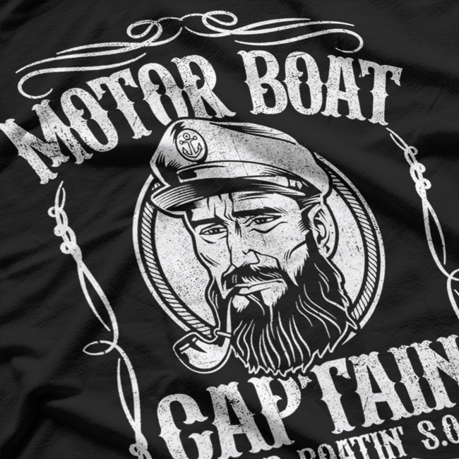 Motor Boat Captain Funny Boating Motorboating Lake Life T-Shirt