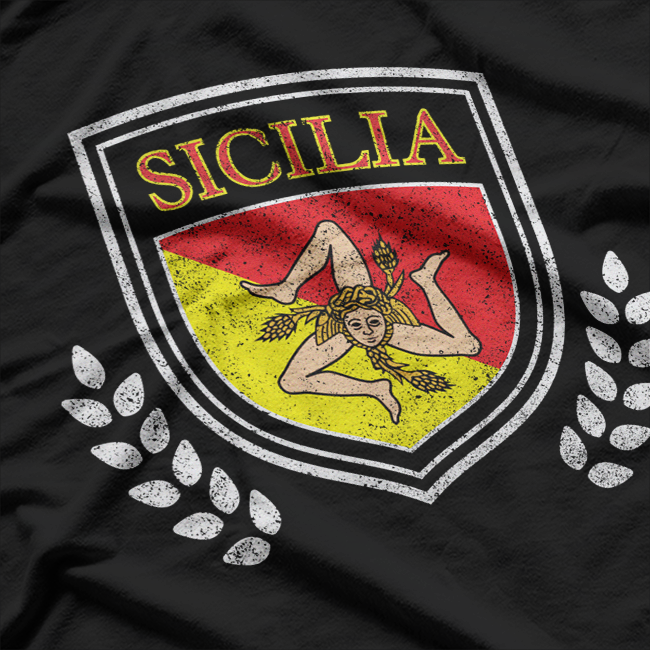 Sicilia Italia Flag: Proud Sicilian Heritage T-Shirt
