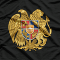 Armenia Coat of Arms Flag Vintage Patriotic Heritage T-Shirt