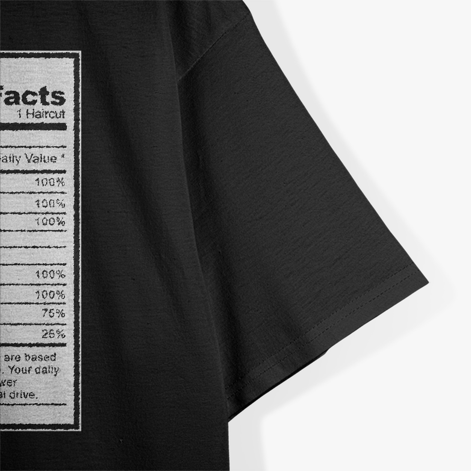 Barber Nutrition Facts Funny Hair Stylist Gift Essential T-Shirt