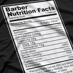 Barber Nutrition Facts Funny Hair Stylist Gift Essential T-Shirt
