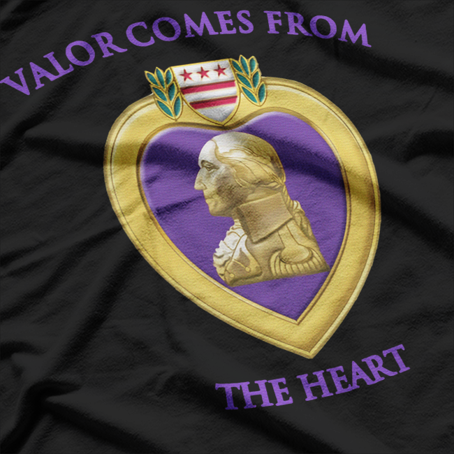 From the Heart – Purple Heart Military Veteran Honor T-Shirt