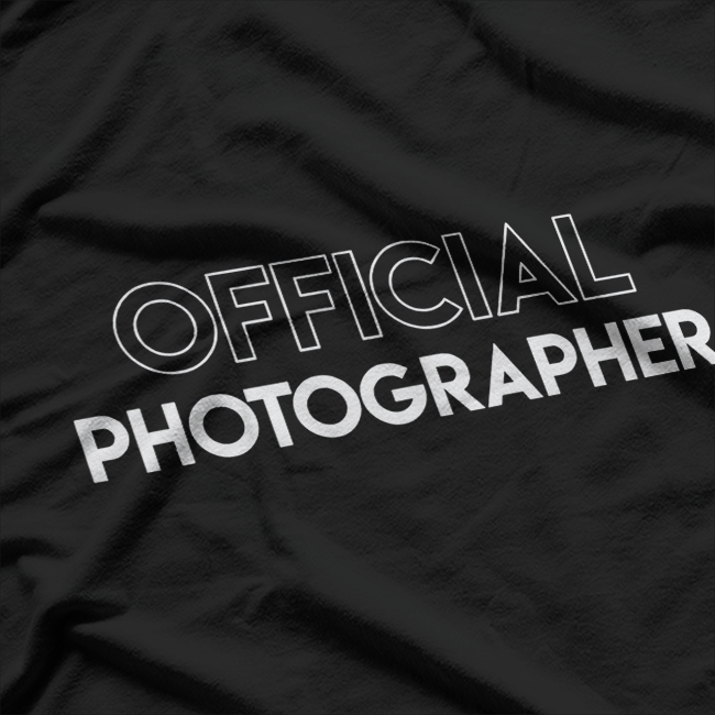 Official Photographer: Capture the Moment T-Shirt