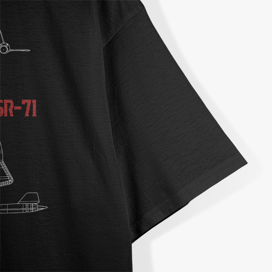 SR-71 Blackbird Military Aircraft USAF Pilot Vintage T-Shirt