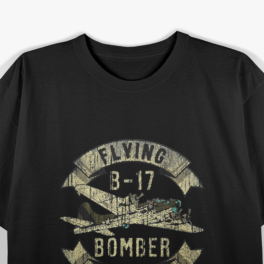 Vintage B-17 Bomber WW2 Airplane Military History T-Shirt