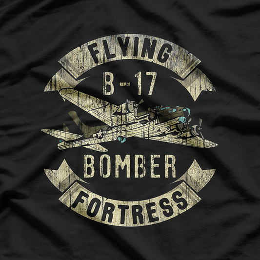 Vintage B-17 Bomber WW2 Airplane Military History T-Shirt
