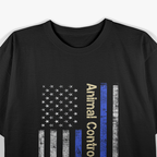 Animal Control Officer: American Flag Patriotic T-Shirt