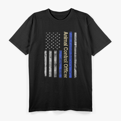 Animal Control Officer: American Flag Patriotic T-Shirt