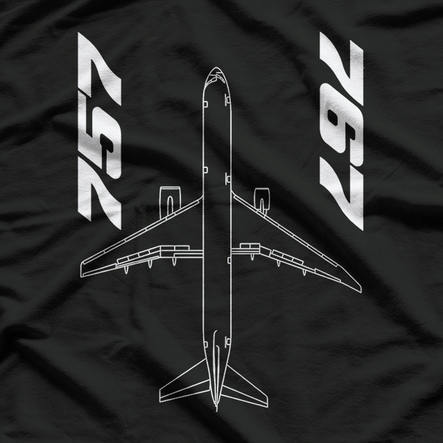 Boeing 757 & 767 Pilot Airplane Lovers Aviation T-Shirt
