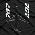 Boeing 757 & 767 Pilot Airplane Lovers Aviation T-Shirt