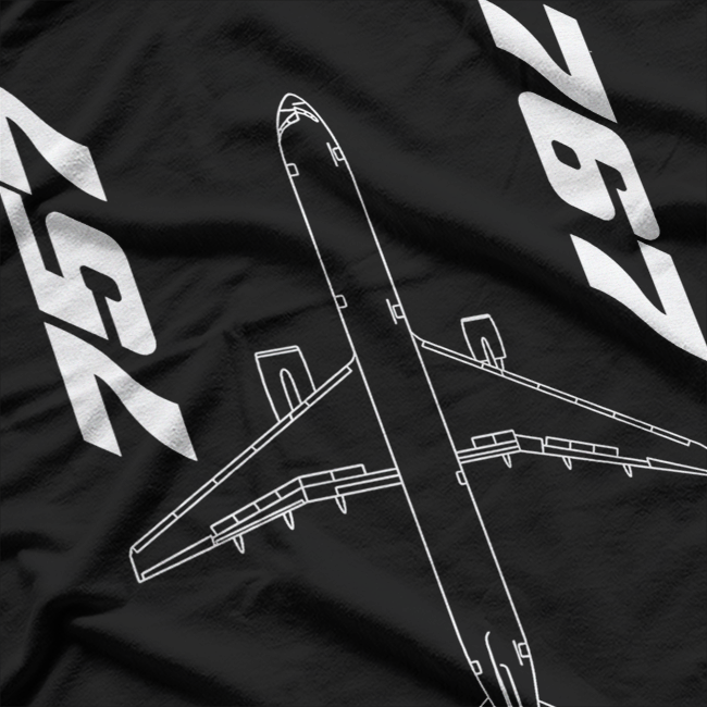 Boeing 757 & 767 Pilot Airplane Lovers Aviation T-Shirt