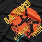 DB Cooper Skydiving Academy Mystery Conspiracy Fan T-Shirt