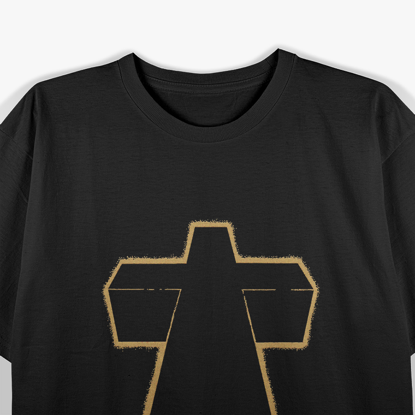 Justice Cross Gothic Faith Strength Symbolic T-Shirt