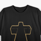 Justice Cross Gothic Faith Strength Symbolic T-Shirt