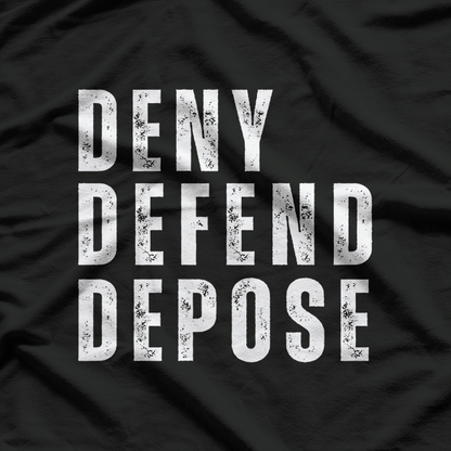 Deny, Defend, Depose: Legal Warrior T-Shirt