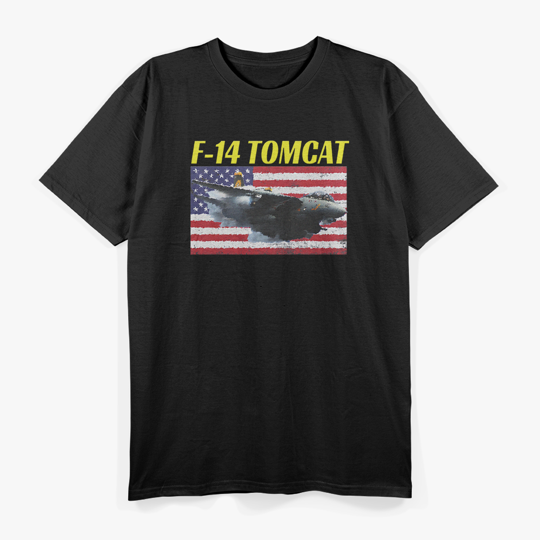 F-14 Tomcat Naval Aviation Fighter Jet Action T-Shirt