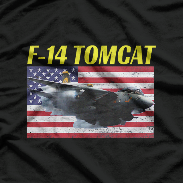 F-14 Tomcat Naval Aviation Fighter Jet Action T-Shirt