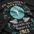 In Nomine Patris et Filii Traditional Latin Mass Catholic Faith T-Shirt