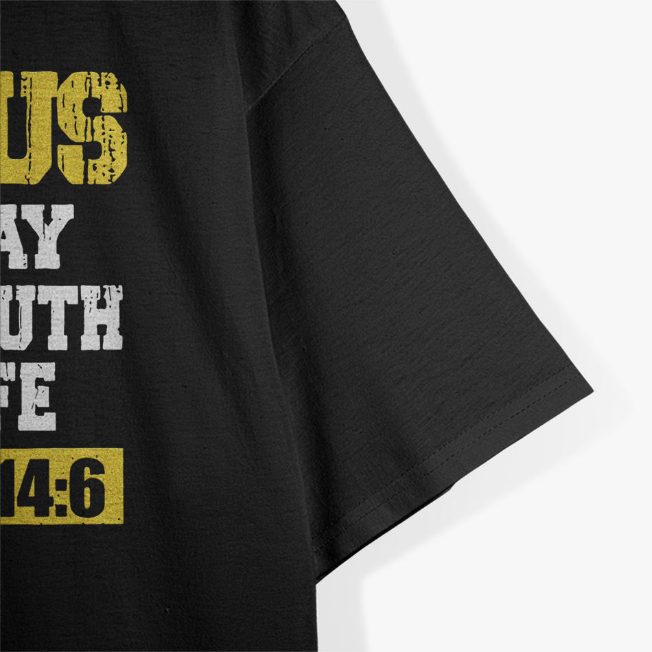 Jesus The Way Truth Life – John 14:6 Christian Bible Verse Retro T-Shirt
