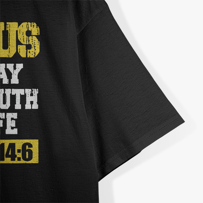 Jesus The Way Truth Life – John 14:6 Christian Bible Verse Retro T-Shirt