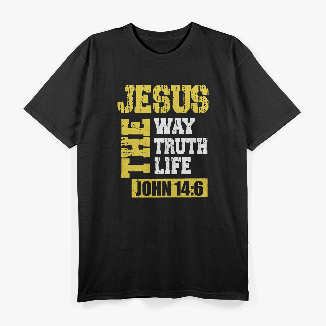 Jesus The Way Truth Life – John 14:6 Christian Bible Verse Retro T-Shirt