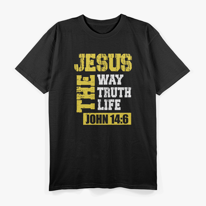 Jesus The Way Truth Life – John 14:6 Christian Bible Verse Retro T-Shirt
